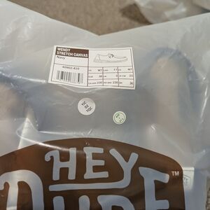 Hey Dude Navy Stretch Canvas Shoes